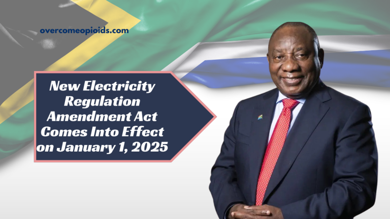 New Electricity Regulation Amendment Act Comes Into Effect on January 1, 2025